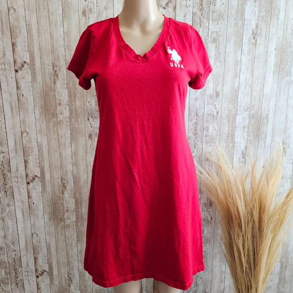 Women's U.S. Polo Assn. Dress S Red - Picture 1 of 6